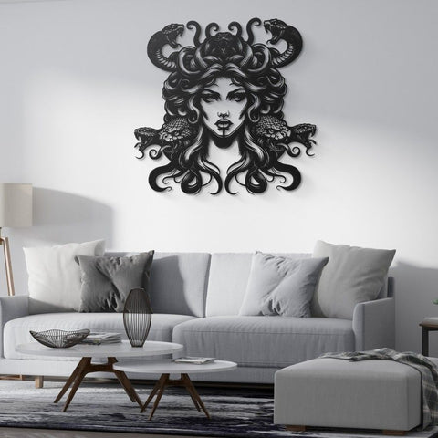 Medusa Gothic Metal Wall Art