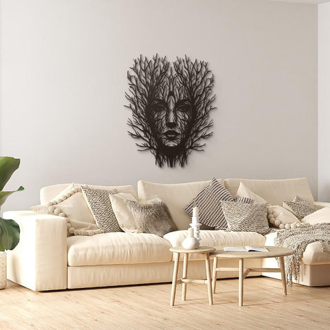 Tree Woman Metal Wall Art