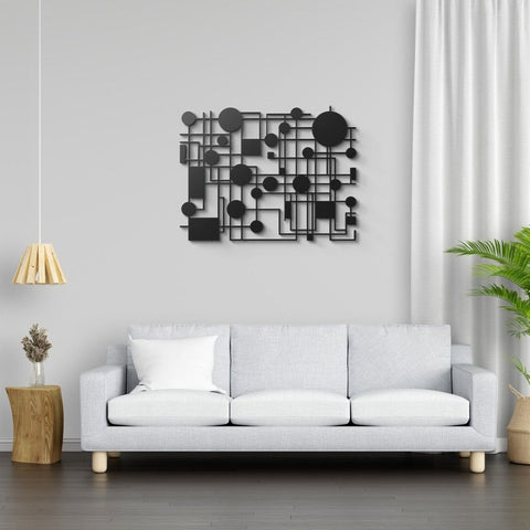 Contemporary Mid Century Modern Metal Wall Art