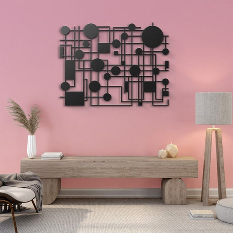 Contemporary Mid Century Modern Metal Wall Art