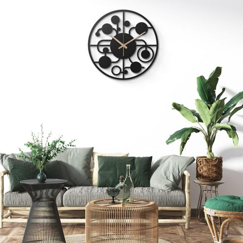 Large Lounge Metal Wall Clock