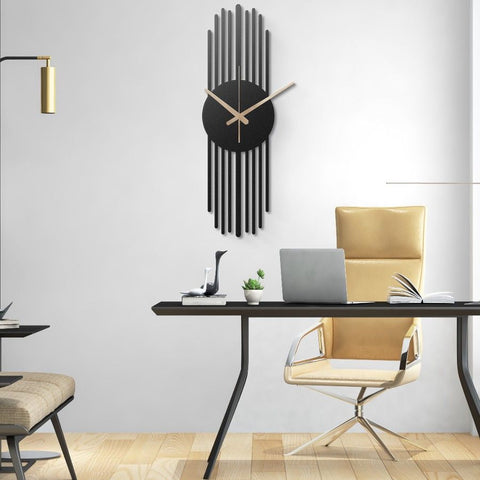 Large Metal Wall Clock for Living Room