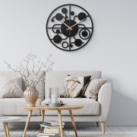 Large Lounge Metal Wall Clock