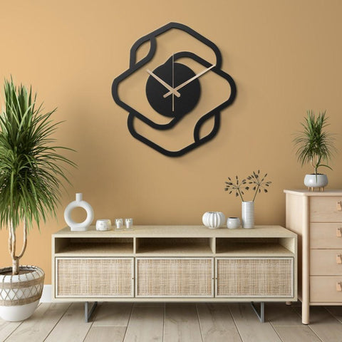 Large Decorative Metal Wall Clock