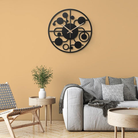 Large Lounge Metal Wall Clock