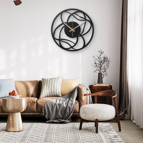 Interesting Oversized Metal Wall Clock