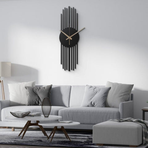 Large Metal Wall Clock for Living Room