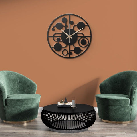 Large Lounge Metal Wall Clock