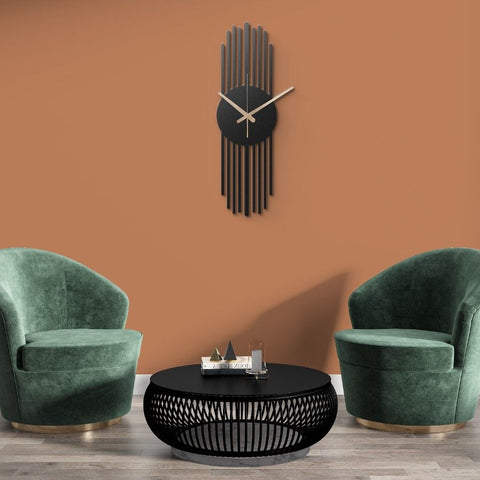 Large Metal Wall Clock for Living Room