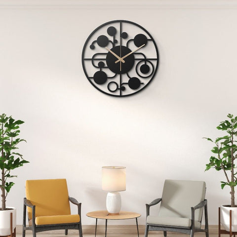 Large Lounge Metal Wall Clock
