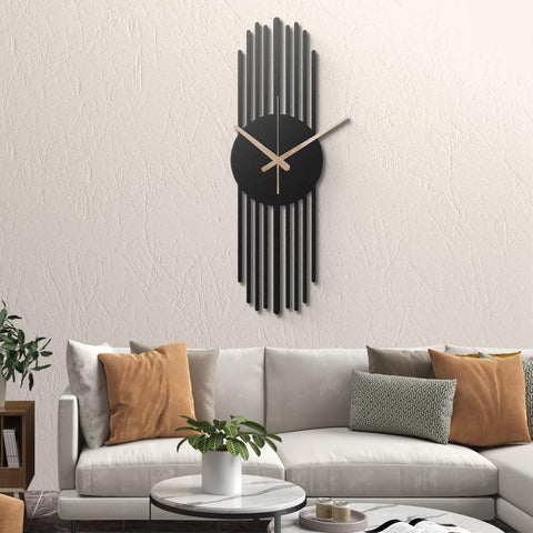 Large Metal Wall Clock for Living Room
