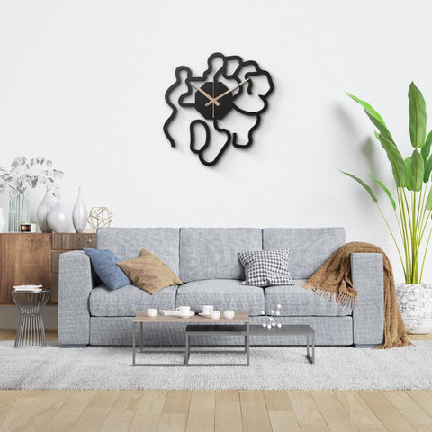 Minimalist Analog Metal Wall Clock Modern Clean Decor