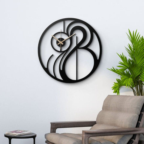 Modern Abstract Design Metal Wall Clock