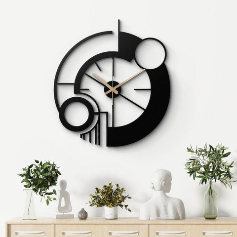 Modern Abstract Metal Wall Clock