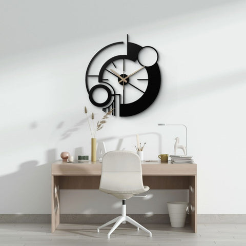 Modern Abstract Metal Wall Clock