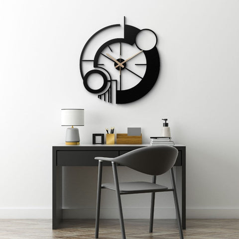 Modern Abstract Metal Wall Clock
