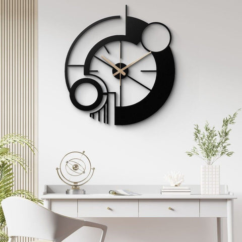 Modern Abstract Metal Wall Clock