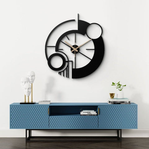 Modern Abstract Metal Wall Clock