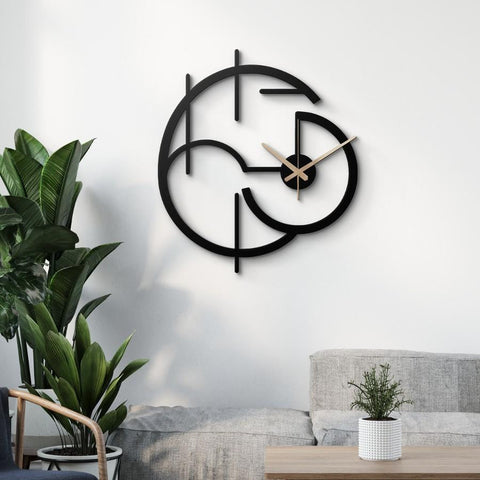 Modern Minimalist Elegant Metal Wall Clock