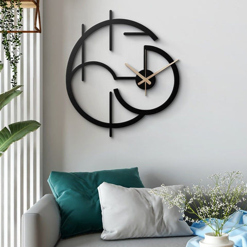 Modern Minimalist Elegant Metal Wall Clock
