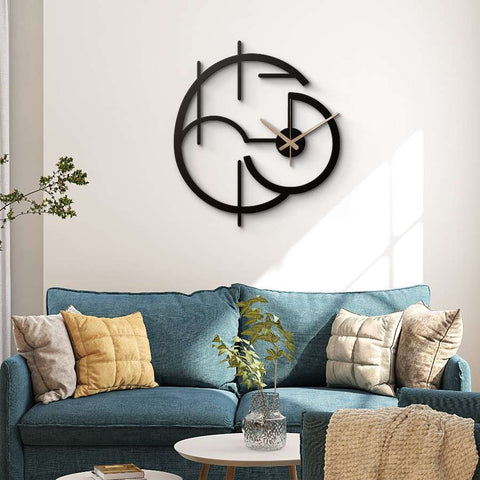 Modern Minimalist Elegant Metal Wall Clock