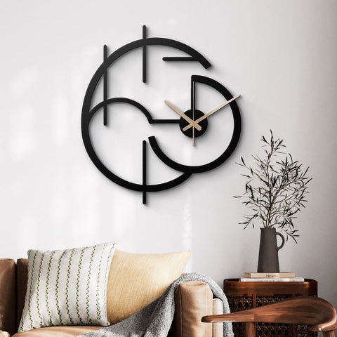 Modern Minimalist Elegant Metal Wall Clock