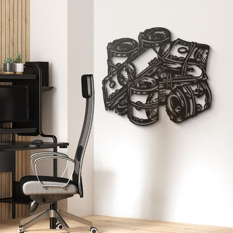 Money Metal Wall Art