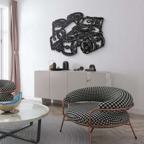 Money Metal Wall Art