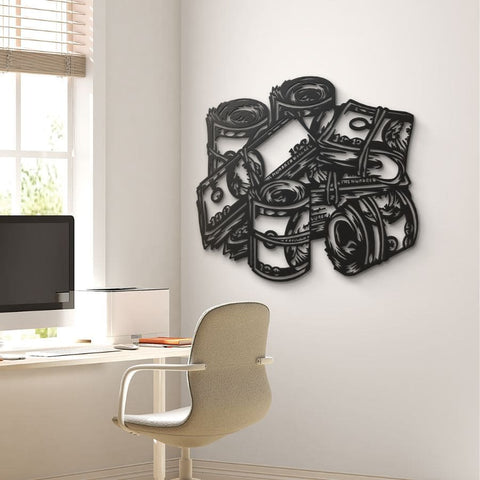 Money Metal Wall Art