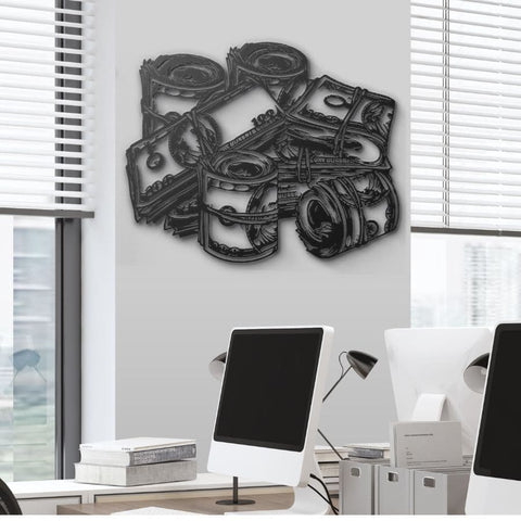 Money Metal Wall Art