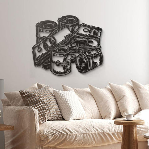 Money Metal Wall Art