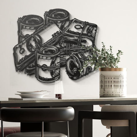 Money Metal Wall Art