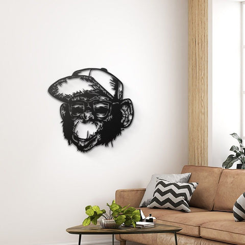 Monkey Metal Wall Art Decor