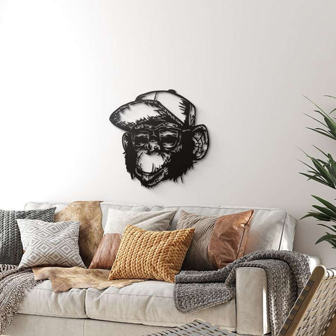 Monkey Metal Wall Art Decor