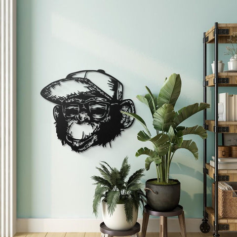 Monkey Metal Wall Art Decor