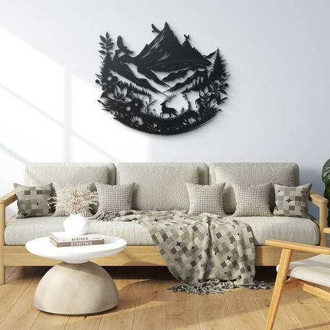 Mountain Wilderness Adventure Metal Wall Art