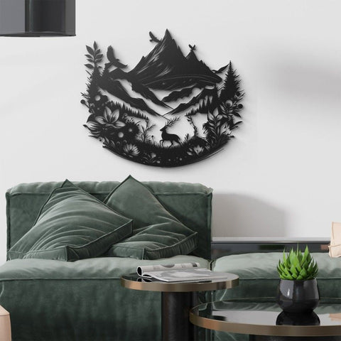 Mountain Wilderness Adventure Metal Wall Art