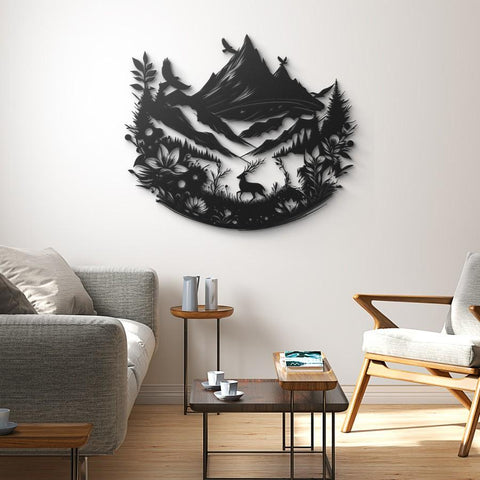 Mountain Wilderness Adventure Metal Wall Art