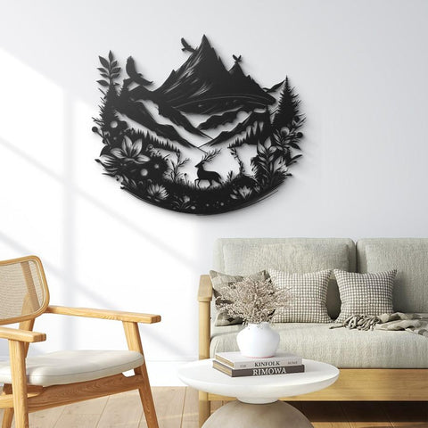 Mountain Wilderness Adventure Metal Wall Art