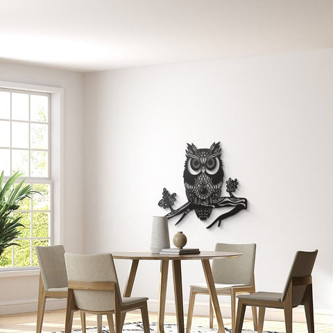 Owl Metal Wall Art