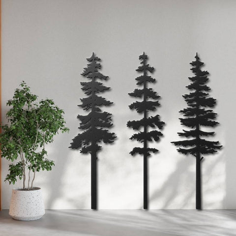 Forest Decor Pine Tree Metal Wall Art