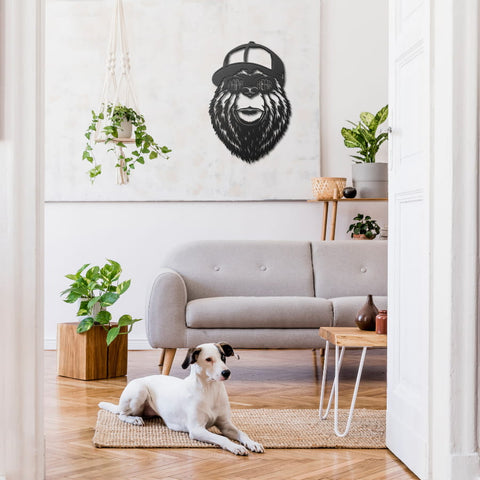 Papa Bear Metal Wall Art Decor