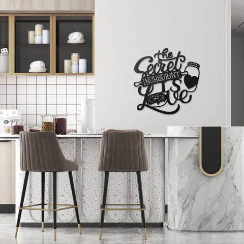 Secret Ingredient is Love Metal Wall Art