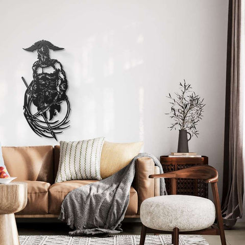 Spartan Warrior Metal Wall Art
