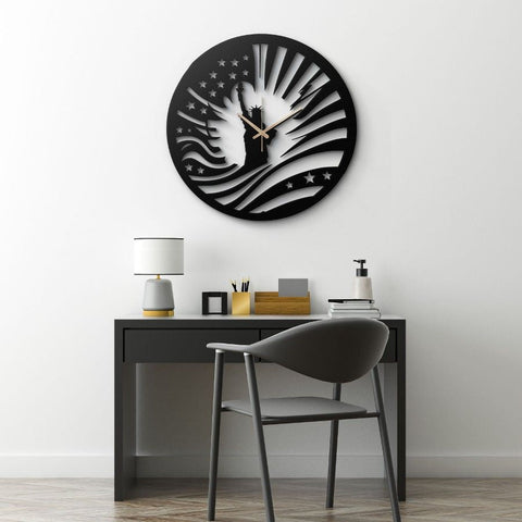 Statue of Liberty Metal Wall Clock