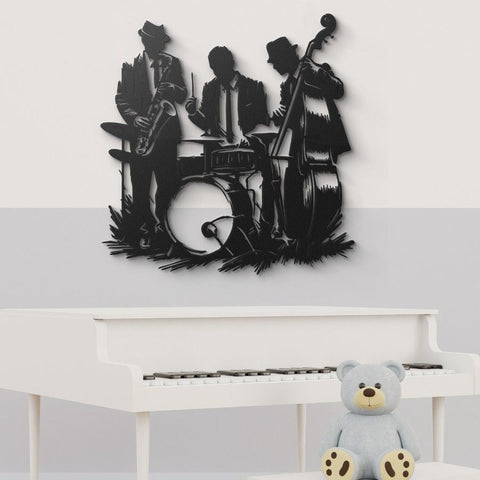 Swing Jazz Club Metal Wall Art