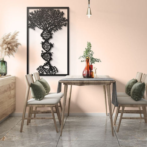 DNA Tree of Life Metal Wall Art