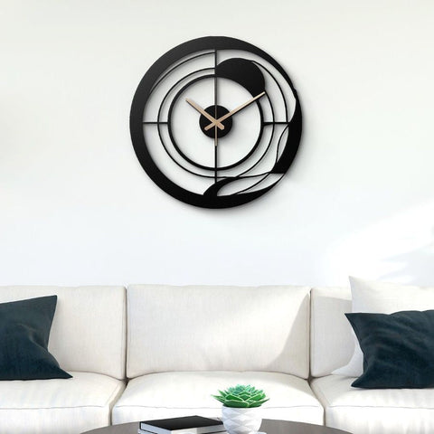 Unique Minimalist Metal Wall Clock