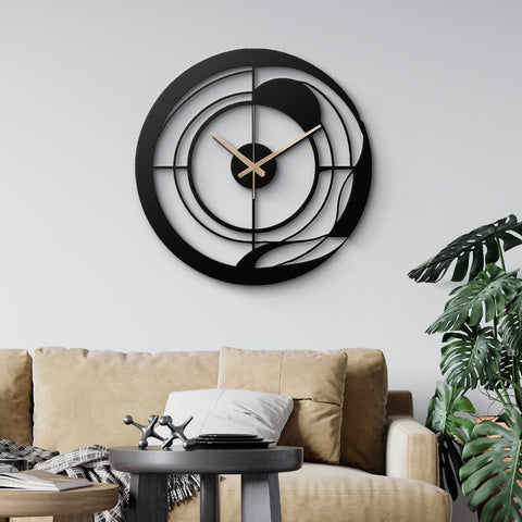 Unique Minimalist Metal Wall Clock
