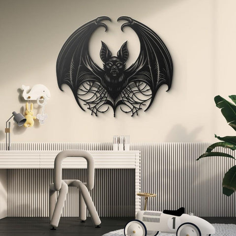 Vampire Bat Metal Wall Art